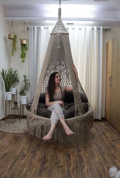 *50" Macrame Swing chair *
customized colour available, Can seat up to three people, delivery all over Kerala.