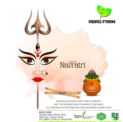All these are my wishes for you this Navratri! ‘Happy Navaratri’ agrofarm.live 
All these are my wishes for you this Navratri! ‘Happy Navaratri’ #agrofarmlive