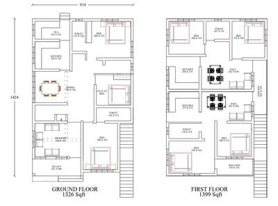 7bhk
groundfloor1326sqft
first floor 1399sqft
total 2725sqft
client name fahad
location: aluva, ernakulam
 #7bhkhouse #2d #2DPlans