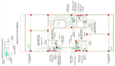 *Plumbing drawing*
In plumbing drawing we will give you complete details of plumbing, sanitation and drainage system of any building.