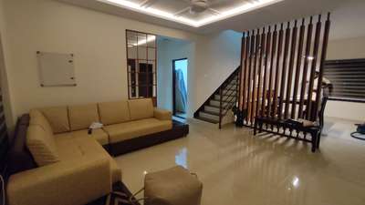 Livingroom  #LivingroomDesigns  #LivingRoomSofa  #partitionwall  #pinewood  #ceeling  #StaircaseDecors  #HouseRenovation