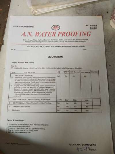 all total waterproofing item