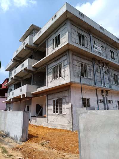 Residential building after backfilling and ready to interlock#2BHK#6flats