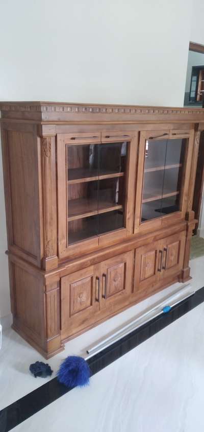 crockery shelf nadan teakwood