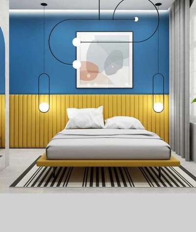 A simple creative wall smart bed design