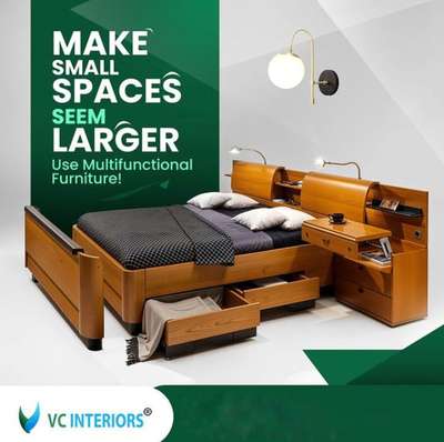 VC Interiors__Home and offices can benefit from multifunctional furniture to create more space in their rooms. The furniture may be attached to the walls or with wheels so that they can be moved from one place to another.