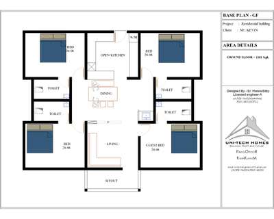 1380 sqft ൽ എത്രയും സൗകര്യമോ?? 😳😳/ yes😍😍😍/ 4bhk/ 4bathrooms/ ഓരോ ബെഡ് room 140sqft 🥰🥰