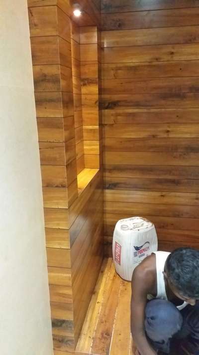 bathroom wooden wall tile