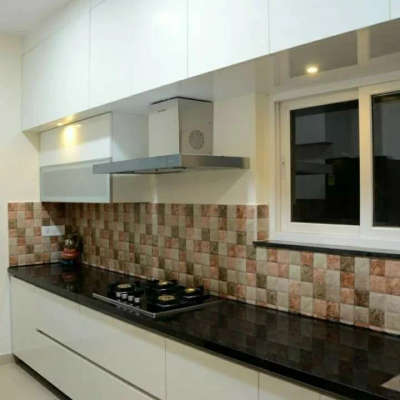 Laminate Modular kitchen with HDHMR board.