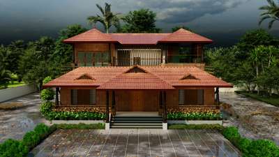 #TraditionalHouse #home  #traditional  #3d #render  #exteriors  #homedesign #Architect #CivilEngineer