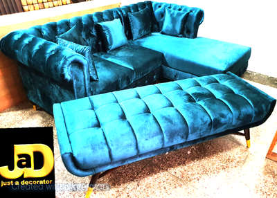 #chesterfeildsofa#velevtfabric#l-shapesofa#design#interiordesign