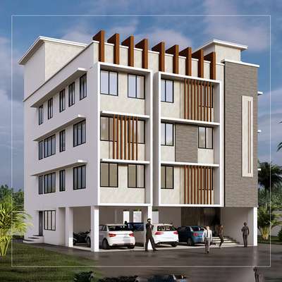 Elevation Model for SDO Building, Alibaug, Maharashtra.