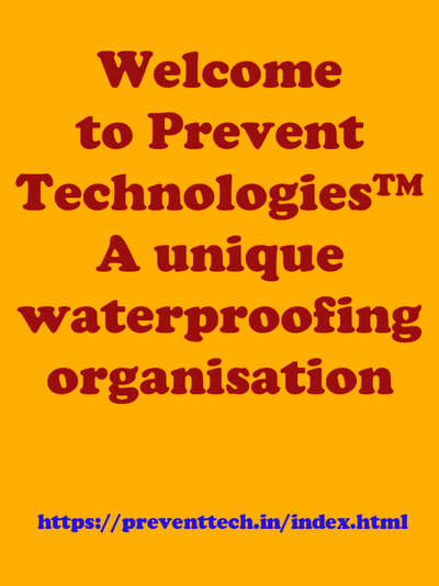 Welcome to #PreventTechnologies
#Waterproofing