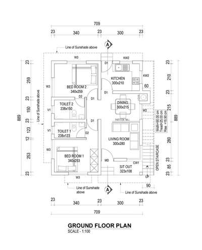 2BHK HOME PLAN
 #FloorPlans  #2DPlans  #keralastyle  #homesweethome