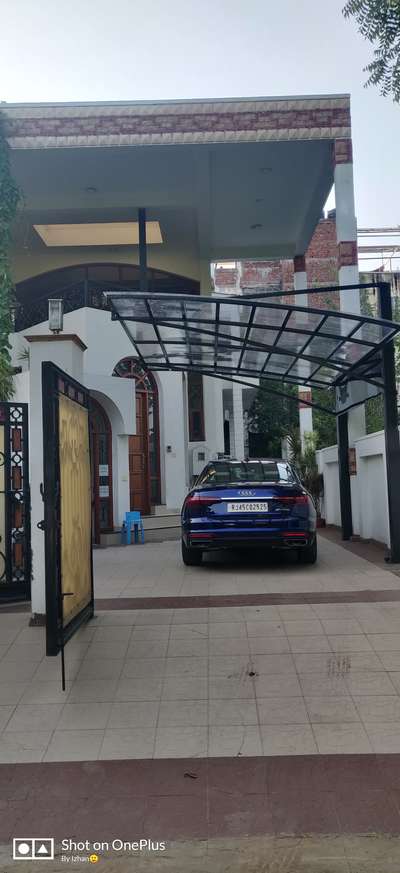 A well designed shed , done in veshali nagar Jaipur 
#parkingshed #porch #ironstructure #ironwork