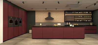 #Red velvet modular kitchens #