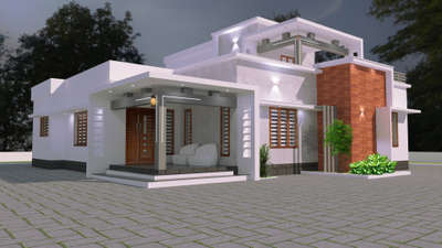 new work site @ Cherukol pathanamthitta # new elevation #house plan #contrct work,