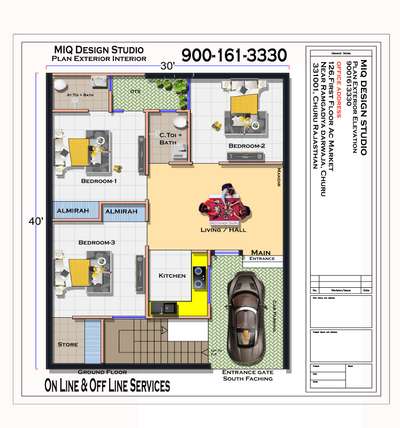 *MIQ Design Studio*
*PLAN l EXTERIOR l INTERIOR*
Fast Service l Best Quality l High Resolution 
*Online Offline Service*
*900-161-3330*