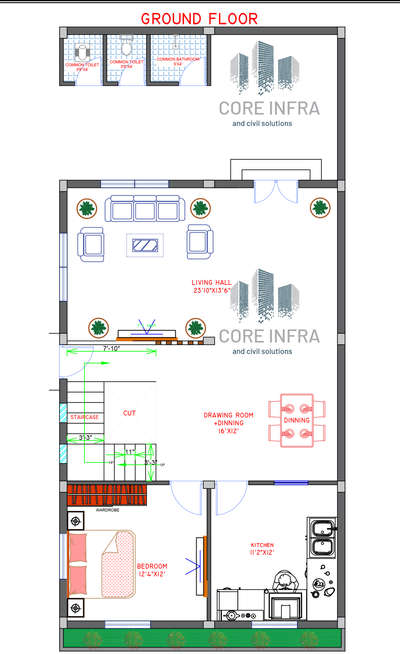 House layout done 
#plan #LayoutDesigns #LAYOUT #2DPlans #CivilEngineer #vastuexpert #vastu #indore #kolo