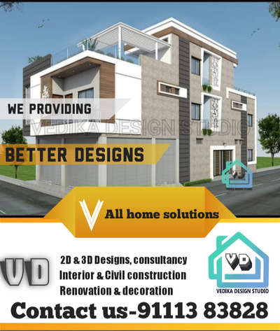 Design & Construction by VDS Group.
Office- 331A Orbit mall, Ab road Indore...
 .
 #interior  #ElevationHome  #3DPlans  #_homedecor