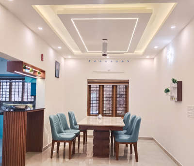 Dining room ✨@ ezhumatoor 
 #dining  #GypsumCeiling  #DiningChairs  #DiningTable  #diningroomlighting  #diningarea