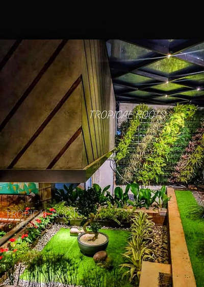 live green wall#courtyard plants#tropical roots landscaping#client-Ramees restaurant,Kochi,Wyte fort hotel,maradu, Kochi