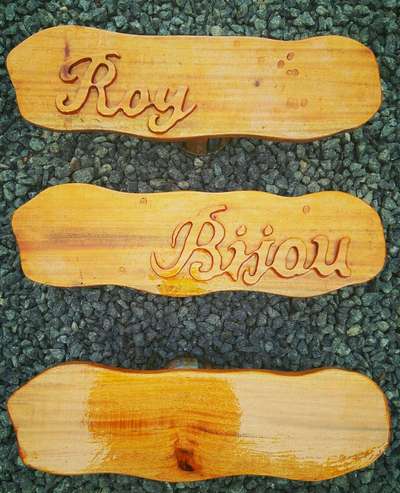 new modern wood nameboard 9633917470