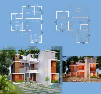 plan with 3d design 
 #modernhouses  #FloorPlans  #exterior_  #housefloorplans