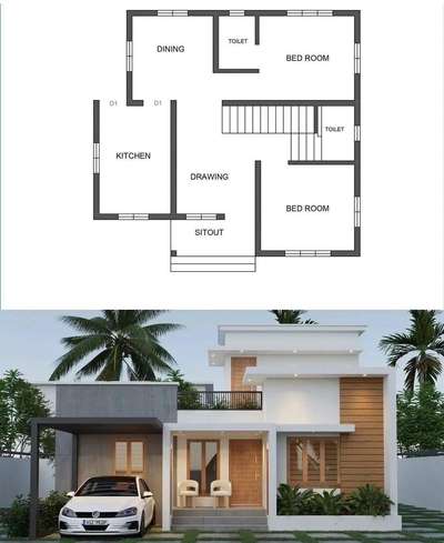 2 bedroom house plan 
 #freeplan  #FloorPlans  #KeralaStyleHouse  #ElevationHome  #HouseDesigns  #homedesigne  #3dhomes  #3dhousedesigns