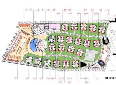 Morjim Resort Layout 
#LayoutDesigns #resort #layoutfloor #LandscapeDesign