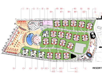 Morjim Resort Layout 
#LayoutDesigns #resort #layoutfloor #LandscapeDesign