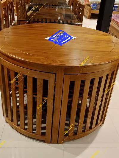 Premium quality Teak wood full set price 47500(including 6 chair) #furnitures #DiningTable #teak_wood