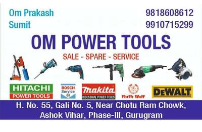 Om Power Tools Gurugram 
#Sale_Spare_Service 
More Information +919818608612
+919818551356 , +919910715299

wholesale Prices & Best Quality 
#Om_Power_Tools_Gurugram