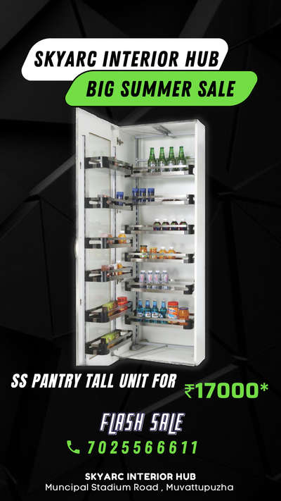 SS Pantry unit from Dorset at Best price .. 
Grab your deal soon limited.. period stoke .. #pantryunit #tallunit #KitchenCabinet #kitchenacceceries #keralainterior