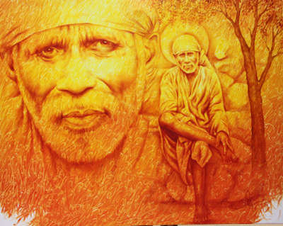 my name is prince chand  I am an artist 
these my paintings Lord Sai Baba.  oil on canvas its very beautiful work..