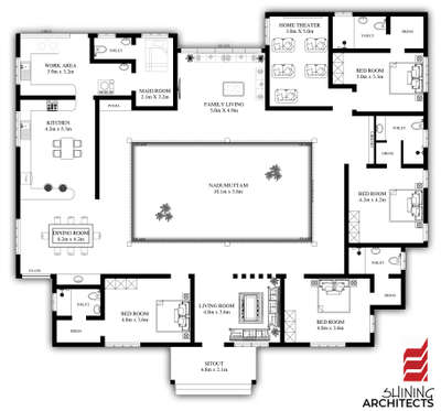 4bhk plan| thrissur| 4400 sq.ft

Embrace luxury and tranquility in the heart of tradition! A 4-bedroom masterpiece with a central courtyard, where elegance meets serenity. Your dream home awaits, blending modern comforts with timeless charm.
.
.
  #LuxuryLiving #CentralCourtyardHome #floorplan #2dplan #shiningarchitects #turnkeyconstruction #4bhkplan