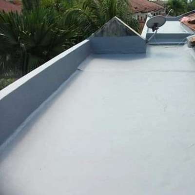 location kasargod open terrace fibreglass coat waterproofing 20 year's warranty waterproof 💯%💯 strong Waterproofing