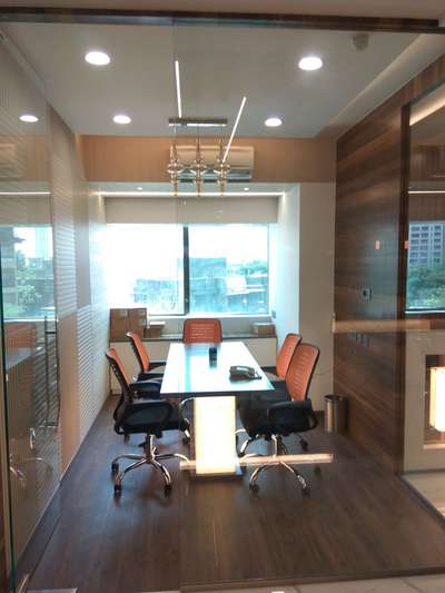 Conference room of MNC company with sound proof glass partition. #mnconstruction #mncinterior #InteriorDesigner #Architectural&Interior #FalseCeiling #conferenceroom #conferencetable #WoodenFlooring #LUXURY_INTERIOR #offices #officeinterior #soundproofglass #glasspartition