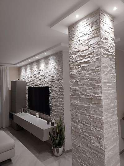 stone wall cladding #modularTvunits  #stonewallcladding  #WallDecors  #FalseCeiling  #interior #jaipurcity