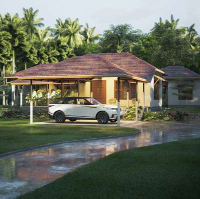 Pottenkulam Bungalow
Client - Mr. Varkey George Pottenkulam
Site location - Anakkal, Kanjirappally
Site area - 6 Acre
Built up area - 4,195 Sqft
Structural design - Felix Varkeykunju

A haven of tranquillity, this tropical residence seamlessly blends indoor and outdoor spaces, inviting the beauty of nature into the interior of the house. This home is a true tropical gem, and it showcases vibrant colours, natural materials, and an effortless blend of relaxation and adventure. Moreover, this home is a perfect balance of comfort, style, and connection to nature.
#HouseDesigns #house_planning #LandscapeDesign #InteriorDesign #projectmanagement