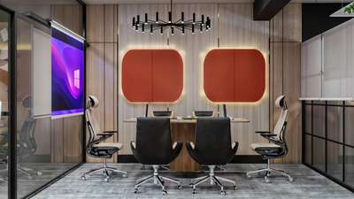 dark themed office design  #InteriorDesigner #officedesign #darkinterior