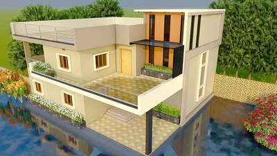 बाहरी डिज़ाइन  #3d  #elevation