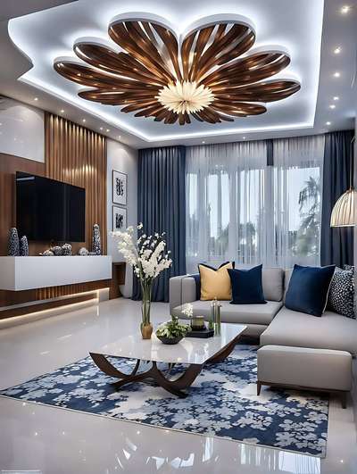 luxurious fall ceiling design  #highlight  #CeilingFan  #lustrovadecors