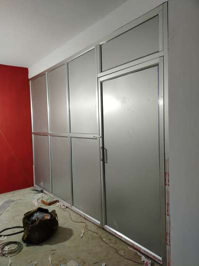 Aluminium partition cabin  #AluminiumWindows l #GlassDoors  #Toughened_Glass