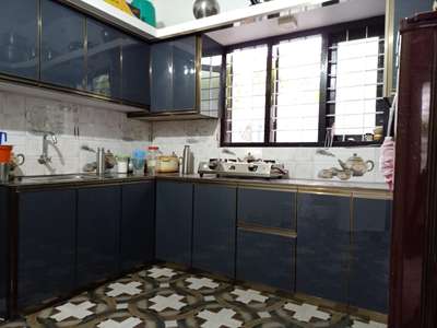 #Alappuzha  #aluminiumwork  #cupboards sq 450 to 500  #handle section wrk