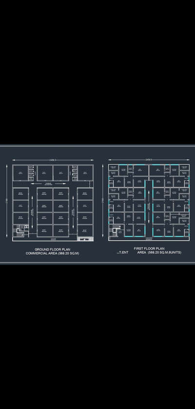 12223 sq.ft resicumcommercial plan design in 30 cent plot #resicumcommercial  #FloorPlans #permit#commercial #apartment