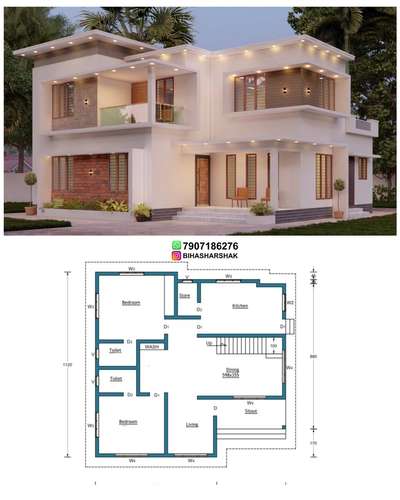 Budget homes
 exterior witn plan '
2 BHK
Design: @bihasharshak arshak kolo #khd #keralahomedesigns #keralahomedesign #architecturekerala #keralaarchitecture #renovation #keralahomes #interior #interiorkerala #homedecor #landscapekerala #archdaily #homedesigns #elevation #homedesign #kerala #keralahome #thiruvanathpuram #kochi #interior #homedesign #arch #designkerala #archlife #godsowncountry #interiordesign #architect #builder #budgethome #homedecor #elevation #plannerstickers