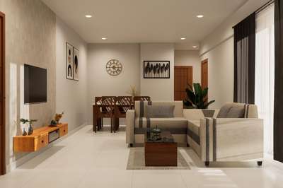 Modern living, thoughtfully designed ✨ Here’s our latest apartment interior project with smart space planning and elegant finishes. #architecturedesigns  #HouseDesigns  #InteriorDesigner  #keralaarchitectures  #KitchenIdeas  #LivingroomDesigns  #Architectural&Interior