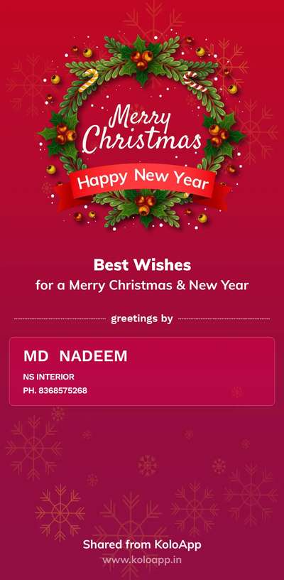 #Ns interior wish you happy Christmas