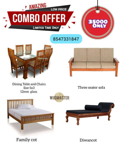 adipoli furniture combo offer.